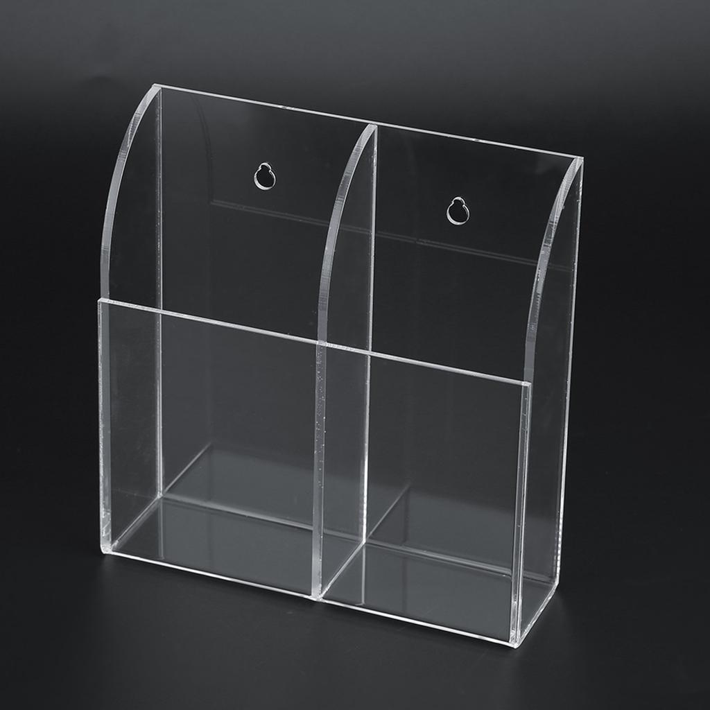 Acrylic Air Conditioner Remote Control Holder Case Storage Box Wall Mount