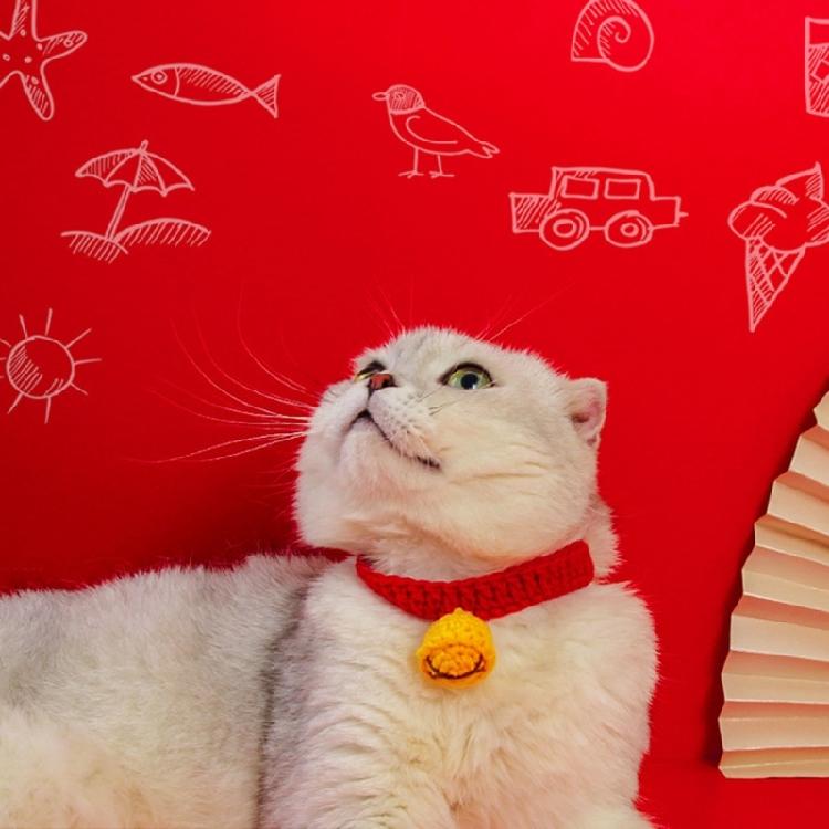 Neck Protective Collar Small Dog Collar Cat Necklace Winter Silent Bell Collar