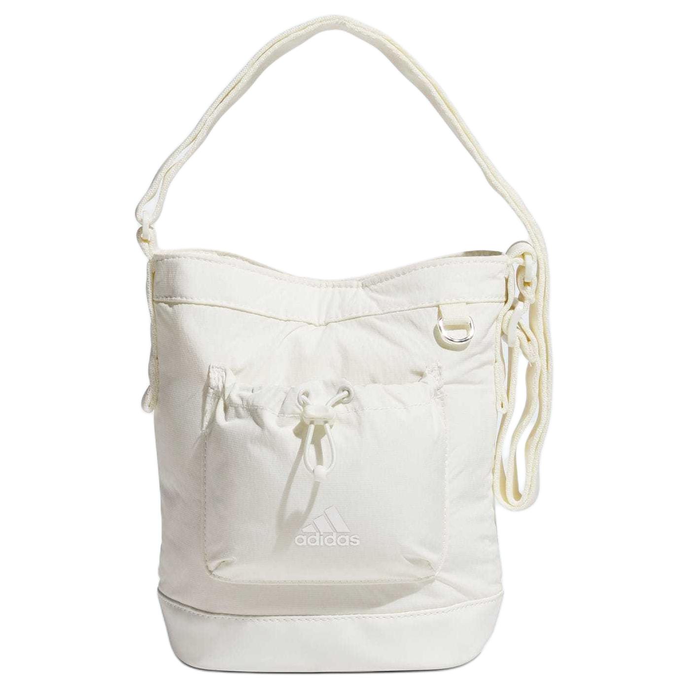 

New Adidas Recycled Polyester Blended With Recycled Polyamide Handbag Shoulder Bag Regular Unisex Jade White JF1209 18.0*13.0*22.6CM
