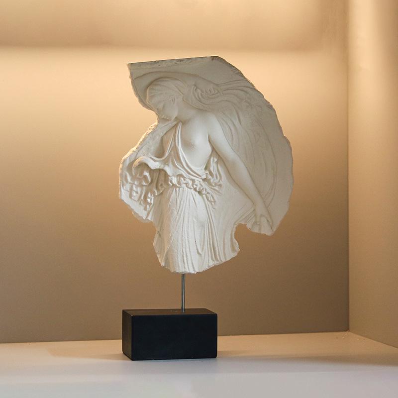 Nordic Goddess Relief Sculpture Ornament for Home or Hotel Decor