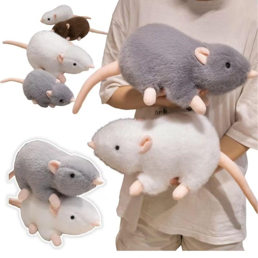 Mascot Peluche Mouse Plushie Doll Sleep Pillow Stuffed Rat Simulation Mouse Plush Boys Girls