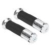 Motorcycle Non Slip Handlebar Hand Grips Modification Accessory 22mm(Black )
