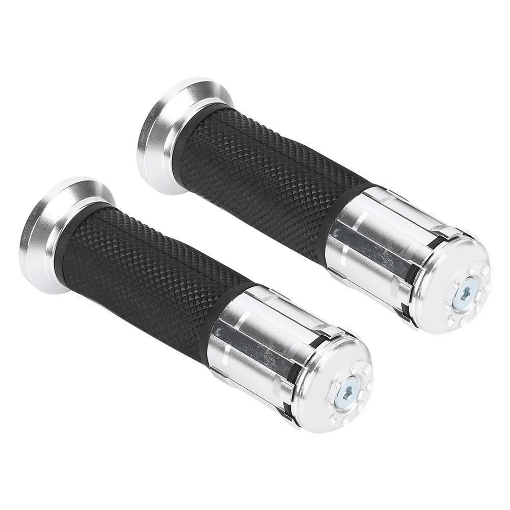 Motorcycle Non Slip Handlebar Hand Grips Modification Accessory 22mm(Black )