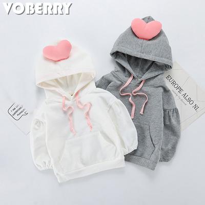 Children Girl Long-Sleeves Clothes Embroidery Floral Ruffle Sweatershirt H1