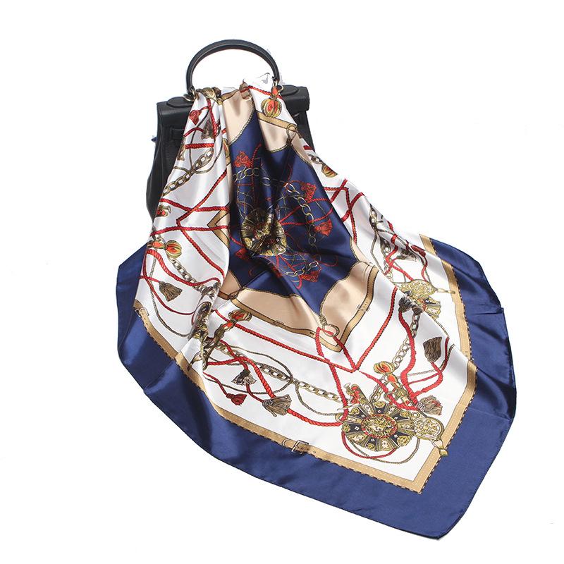 Hochwertige, luxuriöse Seidenschals, Stirnband, Schals, Halstuch für Damen, Ketten-Seidenschal, dekorativer Schal für Damen