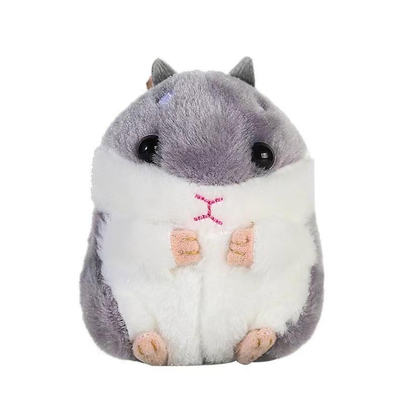 Adorable Creative Hamster Plush Keychain Toy For Cute Animal Lovers 11cm