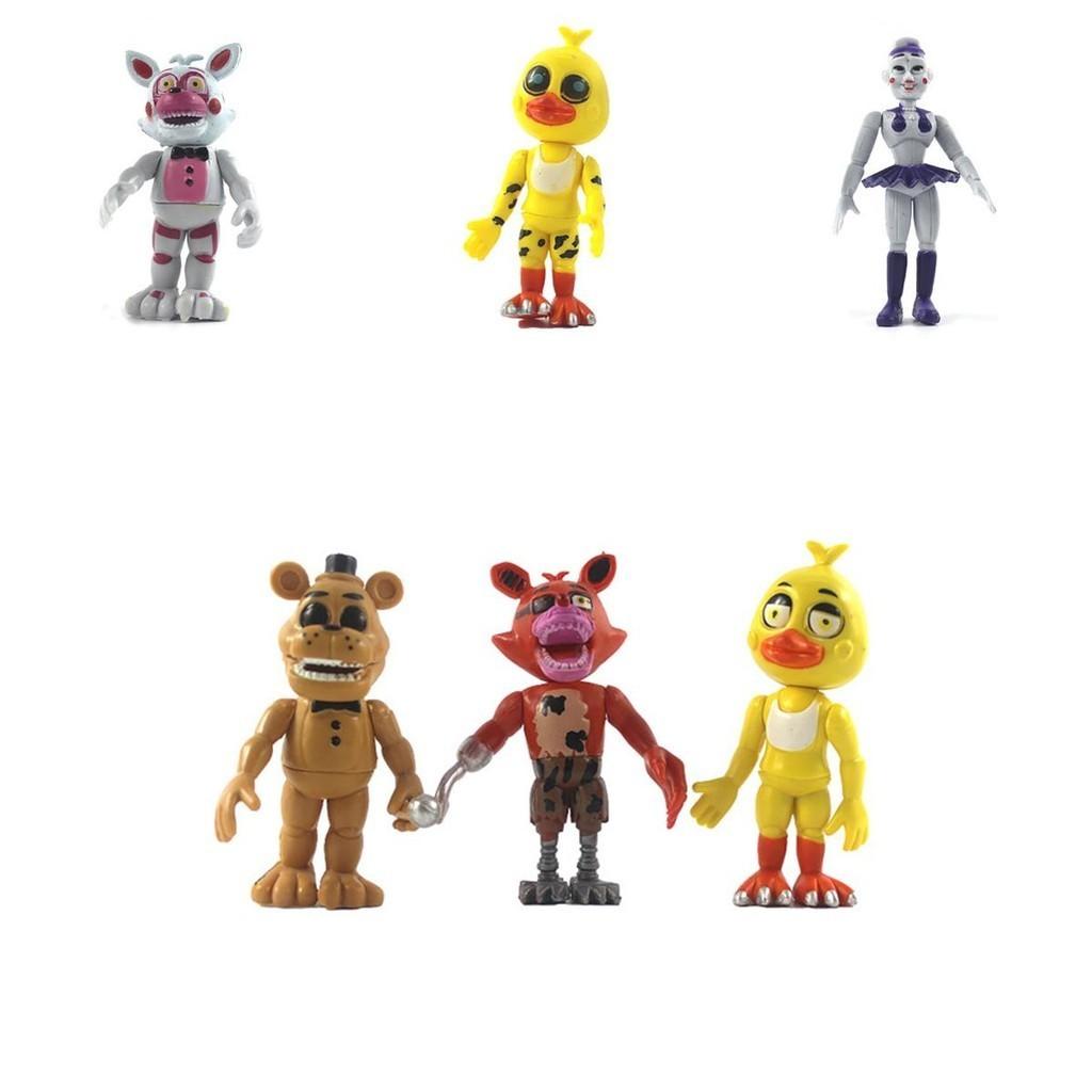 Captivating 6-piece Fnaf Five Nights At Freddy's Action Figures For Enthusiastic Fans