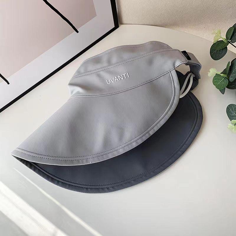 

Универсальная шляпа Минималистичный однотонный Женская вентилируемая шляпа от солнца Gray