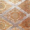 Used SALE Made by Hattori Textile Fukuro Obi Pure Silk Orient Chintz Amber Nishiki