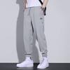 Men's casual pants elastic, loose, simple and comfortable, young students slim-fitting small feet and trousers