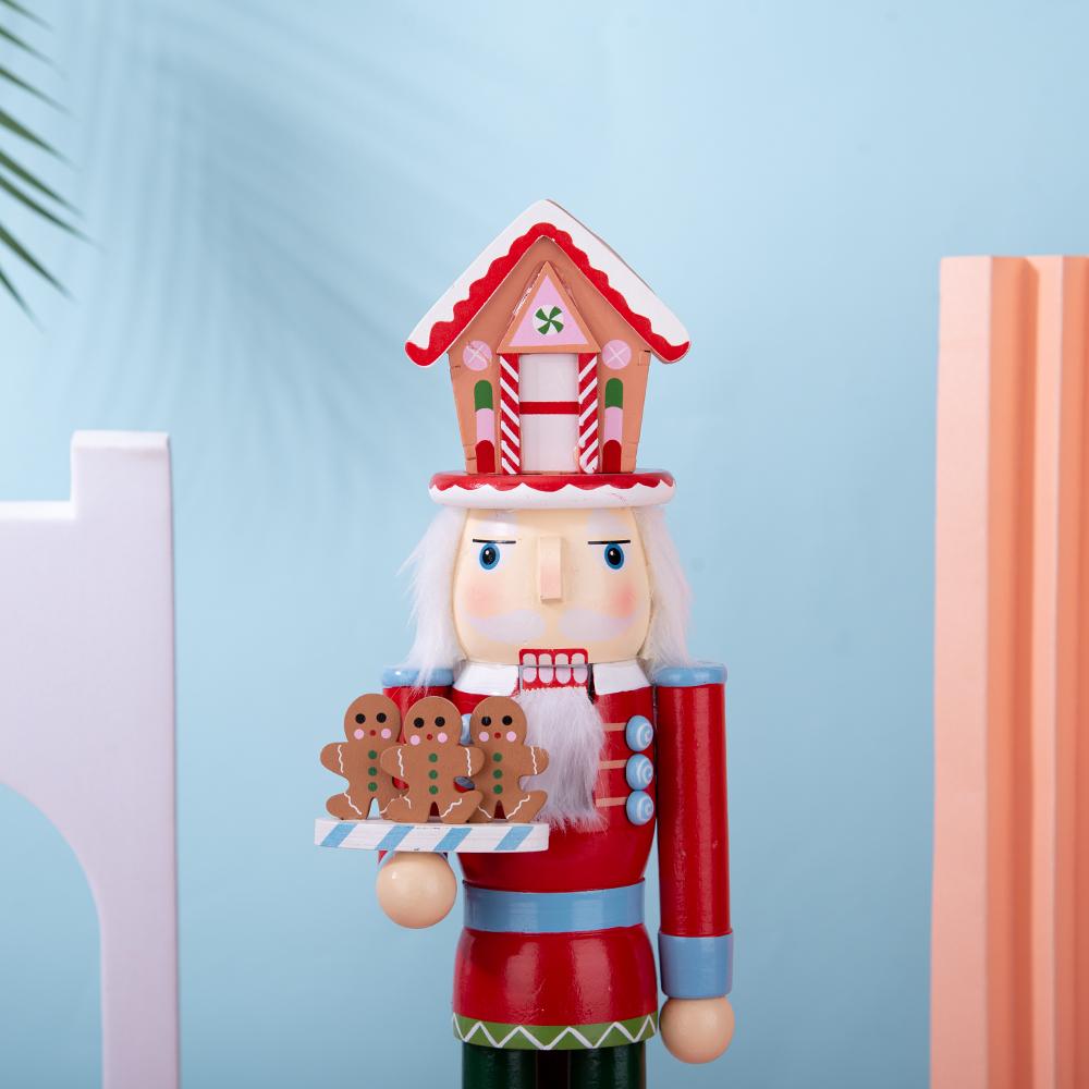 Christmas Candy House-Style Nutcracker Figurine