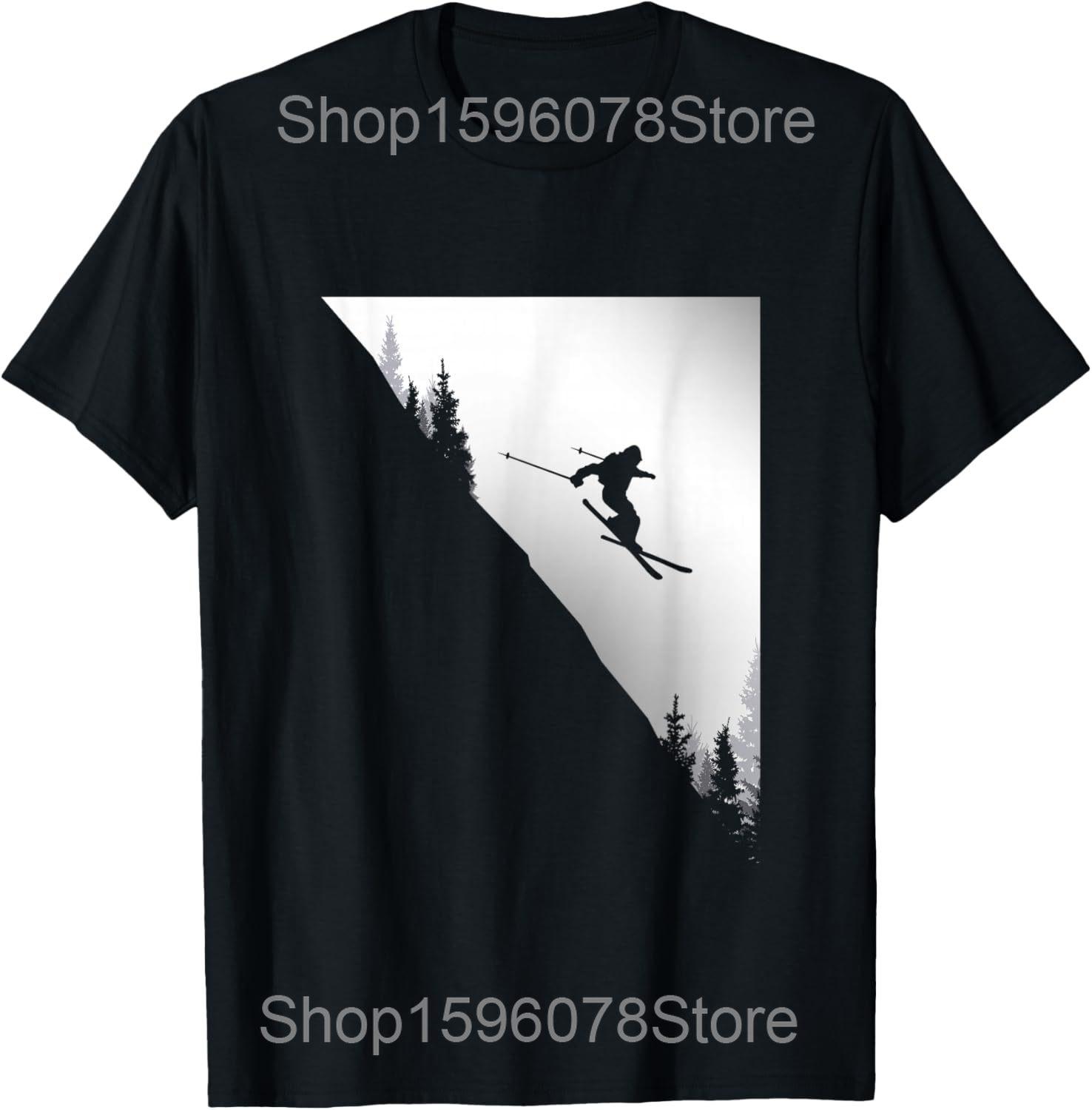 

Funny Skiing Quote Definition Vintage T Shirts Men Women Cotton Humor Streetwear Tee Shirt Short Sleeve Unisex Loose Clothing 4XL