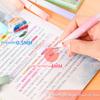 4pcs/set Pastel Highlighter Pen Set Colored Markers Cute Aesthetic Stationery for Kids Office School Supplies