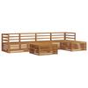 Outdoor Sofa Set 6 Pcs Natural Solid Acacia Wood