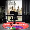 StoryBots Printed Round Rug Carpet Chair Rug Area Rug Entryway Doormats,for Office Chair Living Room Bedroom Kitchen Room.