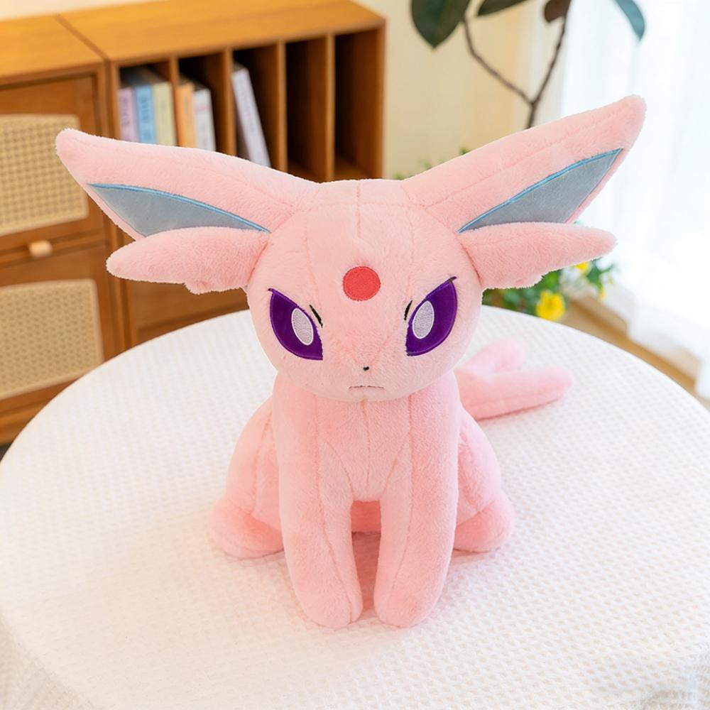 40cm  Anime Figure Kawaii Eevee Espeon Plush Toy Cartoon Cute Stuffed Doll Room Decoration Birthday Present