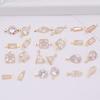 Hot-selling High-quality Small Brass + Zircon Trendy Pendant DIY Handmade Necklace Bracelet Accessories