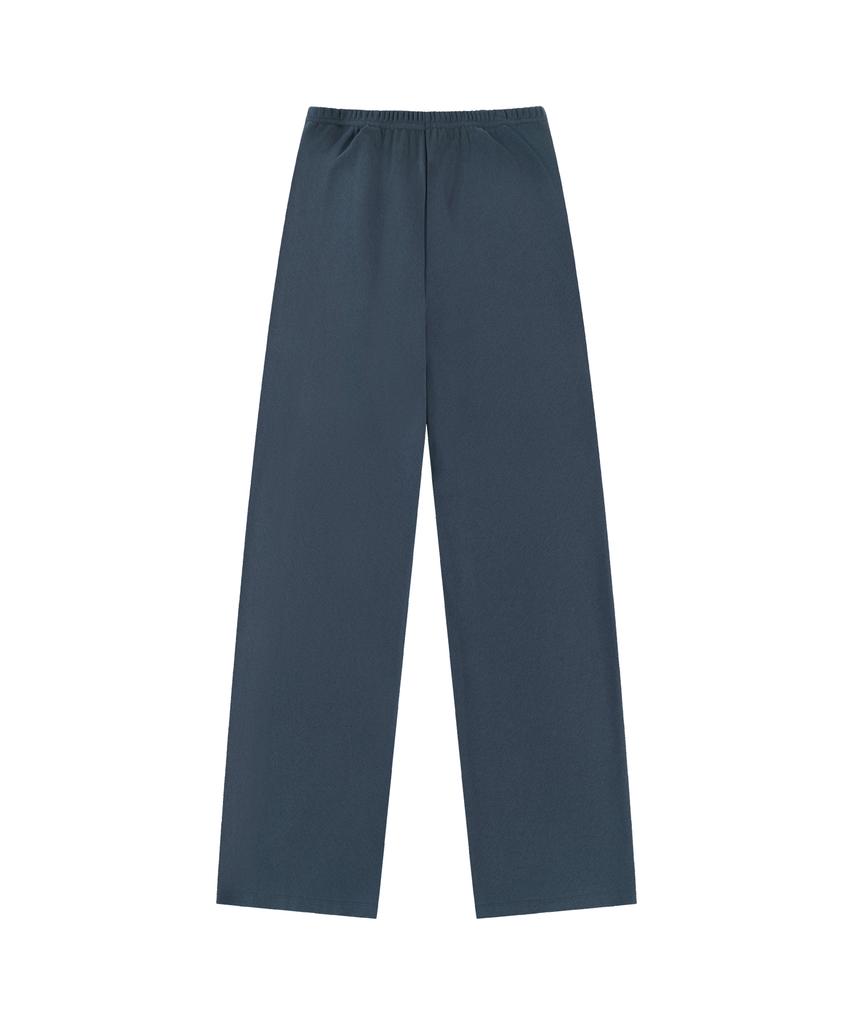 Siyajyu Sipt7191 Comfort Daimaru Elastic Waist Pants_Navy Blue