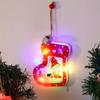 Christmas Tree Light String Window Lamp Hanging Ornament Santa Claus Decoration Lights Star Snowman Indoor Lights Tree Decor