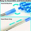 Ceiling Fan Cleaner Extendable Duster Bendable Head Indoor Cleaning Outdoor Use Reusable Cleaning Tool 40cm For High Ceilings