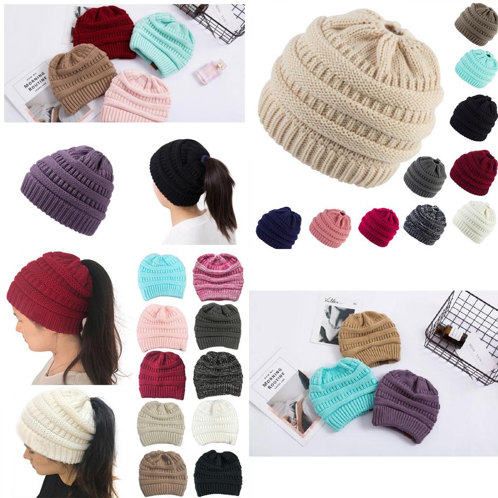 Stylish Women's Knit Beanie Hat For Winter Spring And Fall In Various Colors