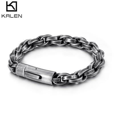 Trendy Stainless Steel Jewelry, Retro Titanium Steel Bracelet, Men'S Personalized Simple Bracelet