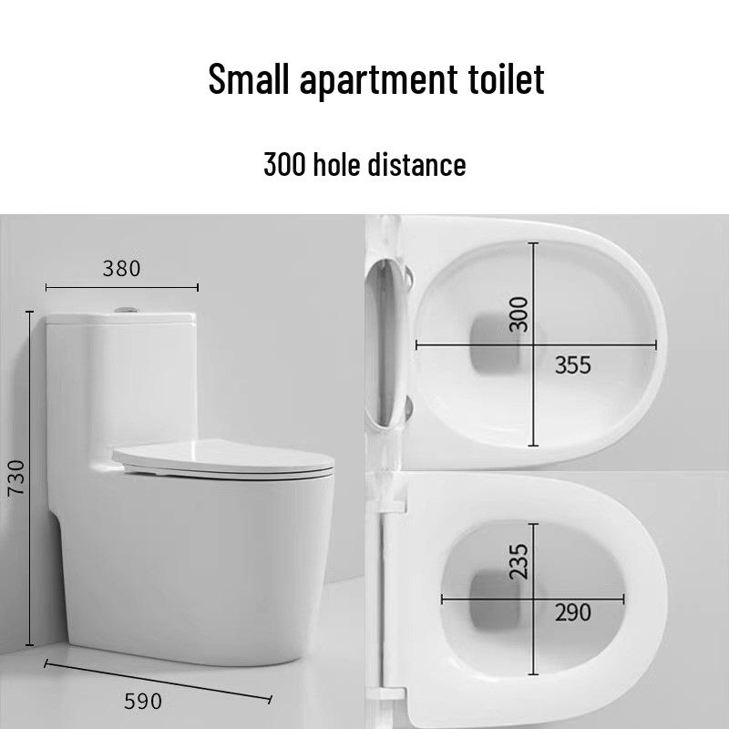 Home Siphon Toilet Bowl: One-Piece, Ceramic, Floor Drain, Super Swirl Flush for Bathroom Use