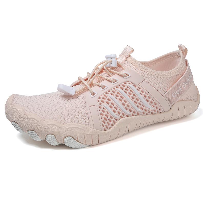 

Мужские Женские Акваобувь Босиком Пляжная Обувь для Бассейна Обувь для Брождения Быстросохнущая Обувь для Водных Видов Спорта Серфинг Дайвинг Противоскользящая Эластичная Подошва 42 розовый