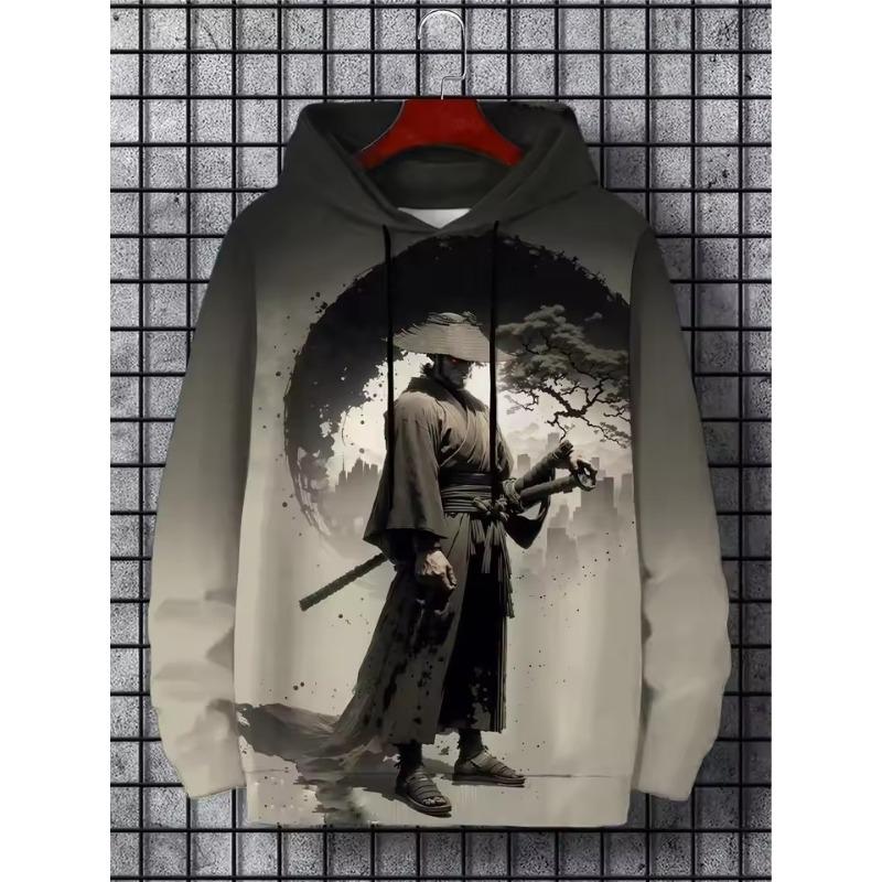 

Европейский и американский осень новый повседневный модный веселый мультяшный рисунок граффити длинный рукав свитер с капюшоном тенденция 6XL