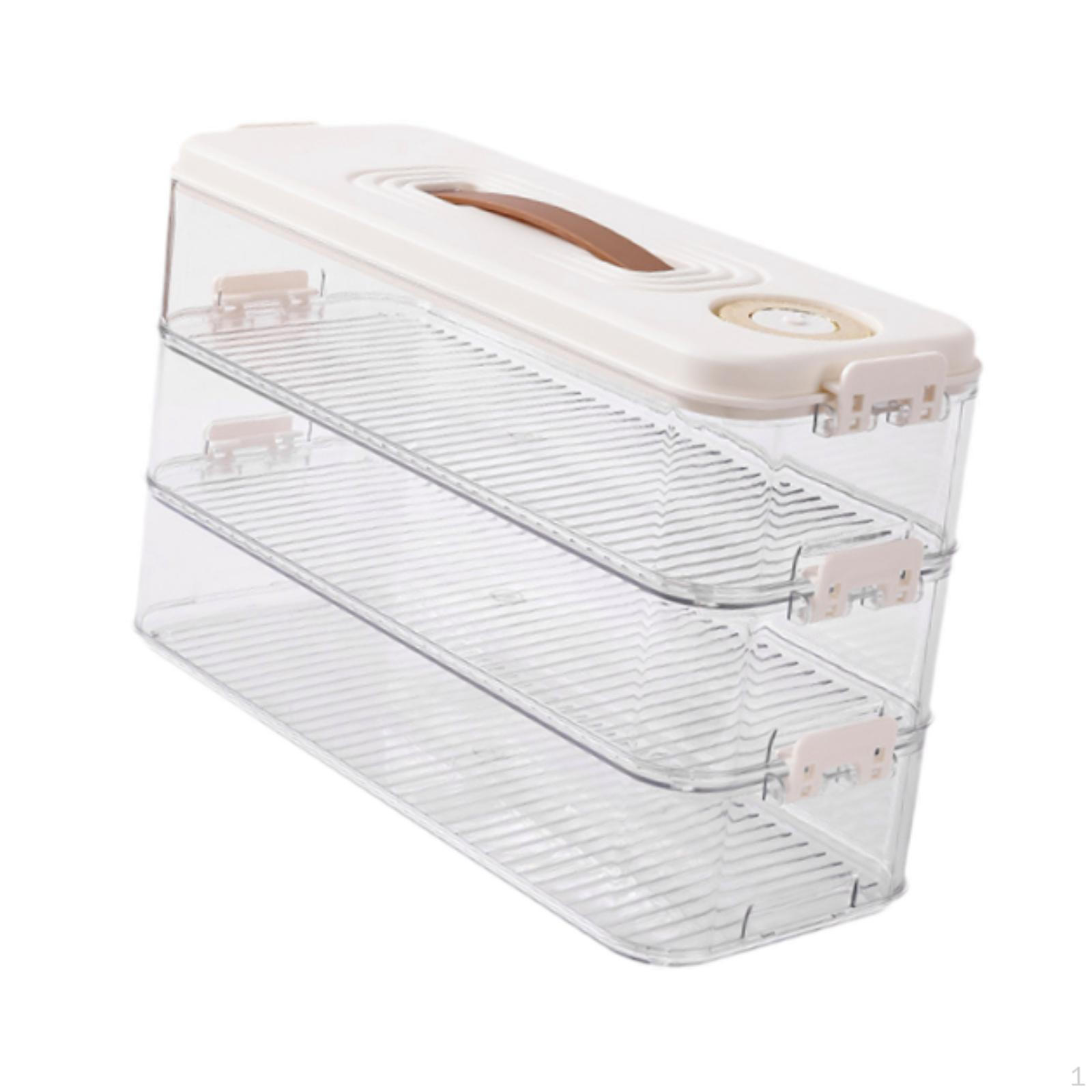 

Набор прозрачных контейнеров для хранения продуктов для сохранения свежести 3 Layer