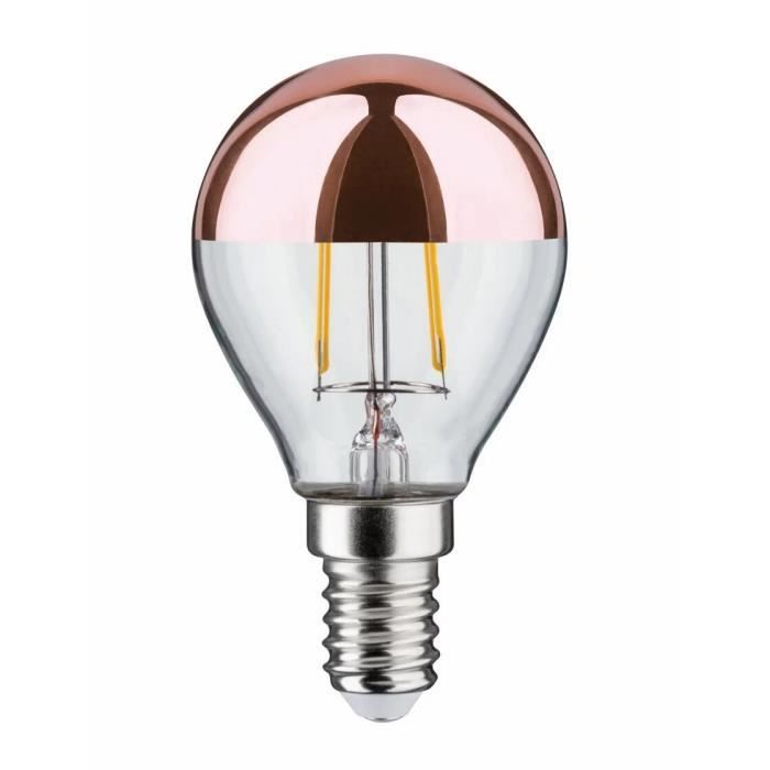 Ampoule LED - Paulmann - E14 - 2,6W - Cuivre - Blanc Chaud
