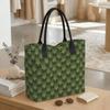  Green Tree Print Tote Bag Casual Large Capacity Daily Shoulder Handbag
