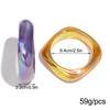 New AB Colorful Irregular Square Resin Wide Bangle for Women Statement Acrylic Geometric Bracelets Valentine's Day Jewelry Gifts