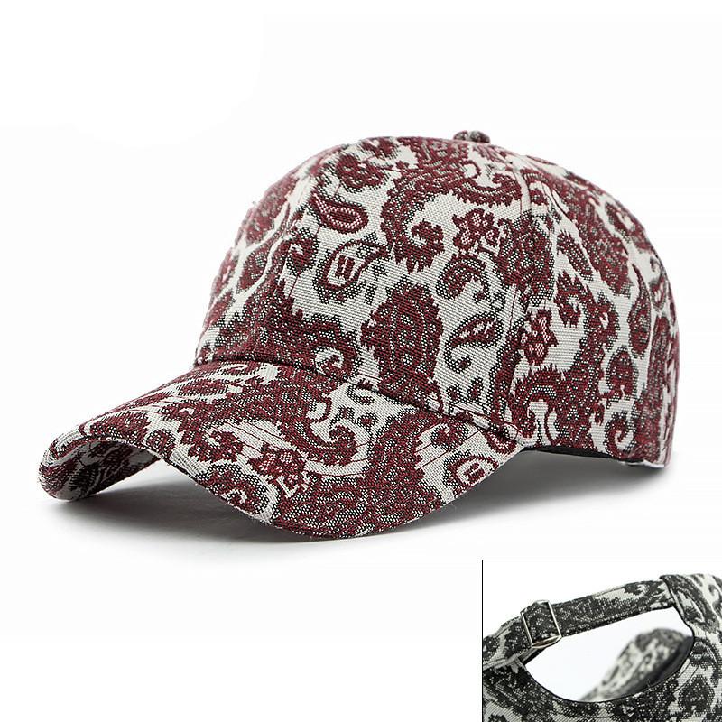 Ethnic Style Denim Baseball Cap With Sun Protection For Outdoor Activities