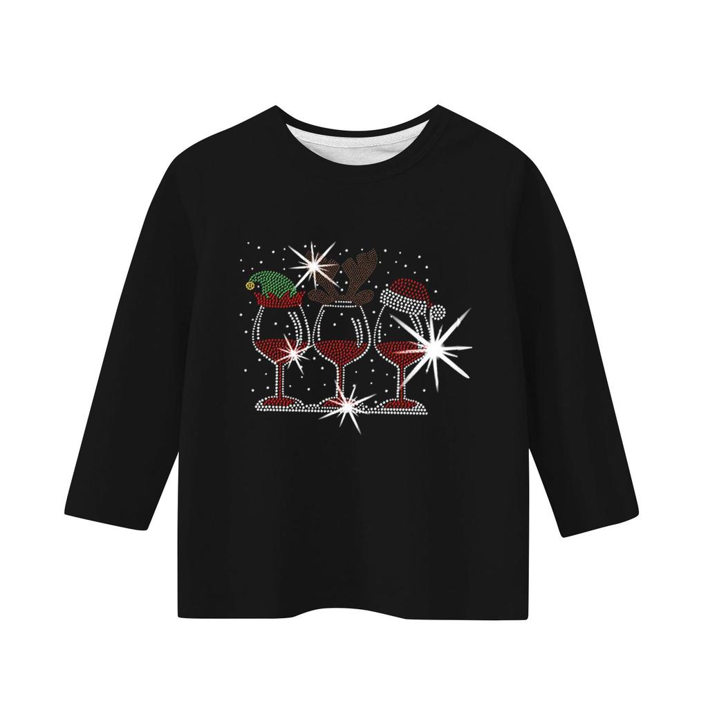 Dětské ležérní tričko s 3/4 rukávem a potiskem ke Dni nezávislosti, s kulatým výstřihem