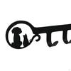 Decorative Key Hooks Metal Hanger Organizer Rack Hat 4 Purse Towel Holder for Entryway