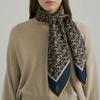 [22SS] Chain Square SilK Scarf 90 - Navy/Yellow