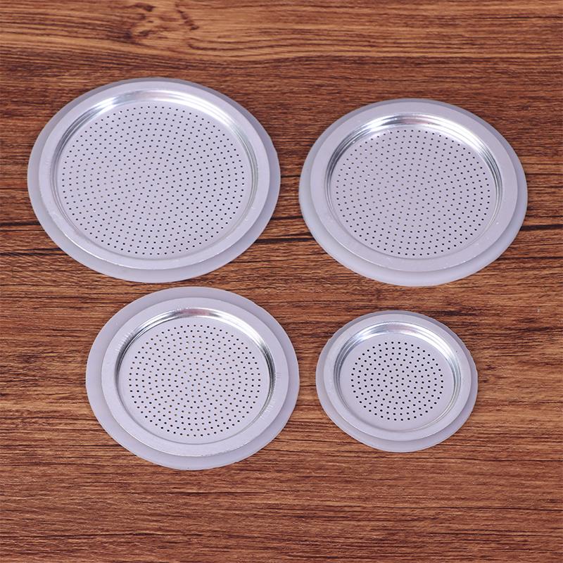 4Pcs/Set Moka Pot Replacement Kit - 3 Silicone Gaskets + Aluminum Filter, Fits 1/2/3/6/9/12 Cup Coffee Makers