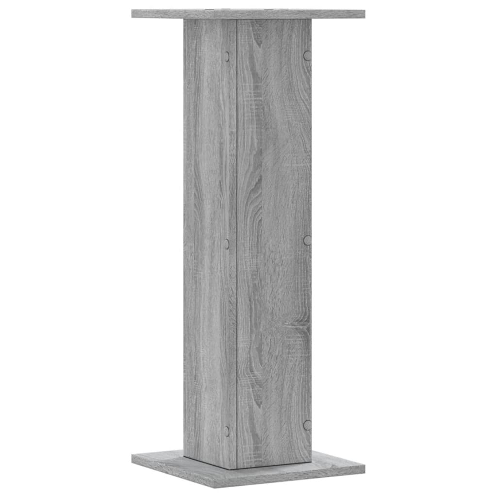 Plant Stand 2 Pcs Grey Sonoma 30 X 30 X 80 Cm Engineered Wood