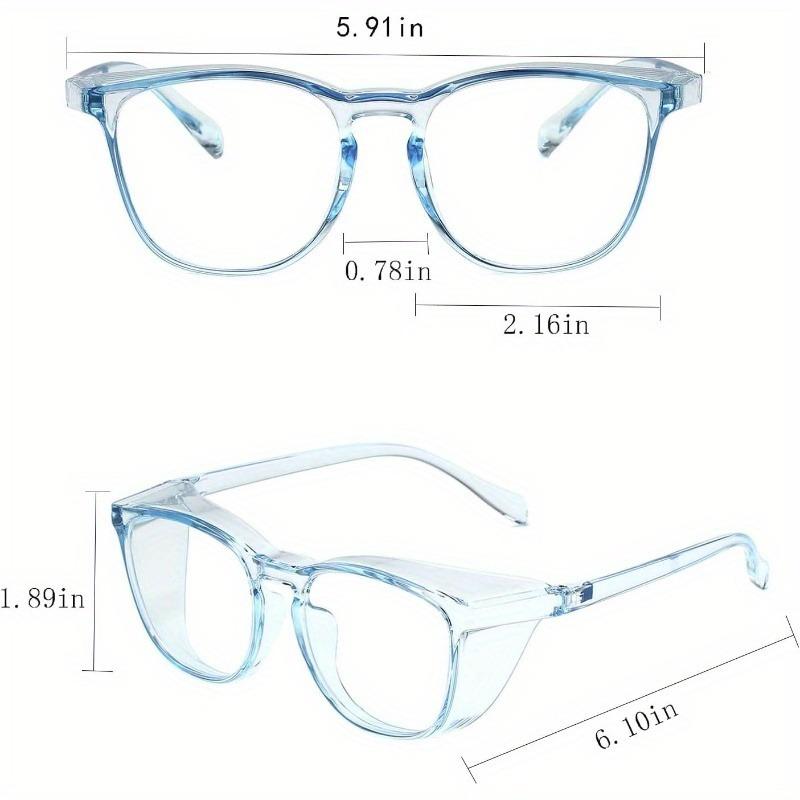 Ladies Gentlemen Nurses Anti Fog Transparent Fashionable Goggles with Side Shields Adult Eye Protection Safety Glasses