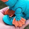 3D Printed Platypus Articulated Flexible Animal Stress Relief Toy Platypus Wearing Hat Desktop Pet Fidget Toy for Home Office Decoration