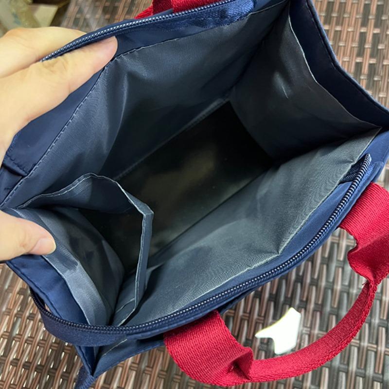 1Pc Portable Student Book Bags Tote Briefcase Travel Top-handle Bags for Women Oxford Handbag Work File Bag Carrying Mommy