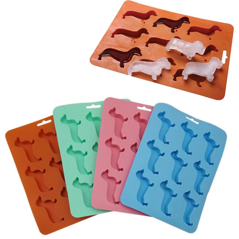 Isbitsform Användbar Dackelhundformad Isform Dessertform Non-stick Isbitsform Köksredskap Silikonform Prylar