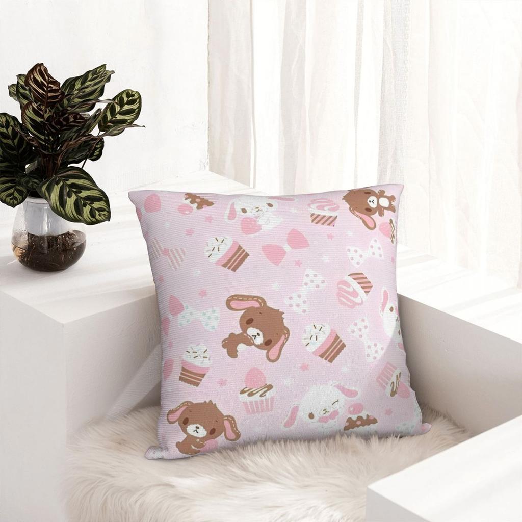 Cartoon Sugarbunnies Square Pillow Case Cushion Covers Creative Decorative Pillowcase for Sofa 40*40cm