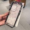 Love Heart Phone Case For iPhone 16 Pro Max Case iPhone 13 14 11 12 15 17 Pro Max 17 Air 2 IN 1 Transparent Soft Silicone Cover