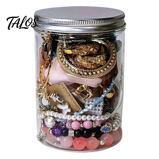 Set Collana Orecchini 35/40/45/50/60 Pezzi Vaso Misterioso di Gioielli per Donna, Scatola con Collane Anelli Braccialetti alla Moda Assortiti, Argento Casuale