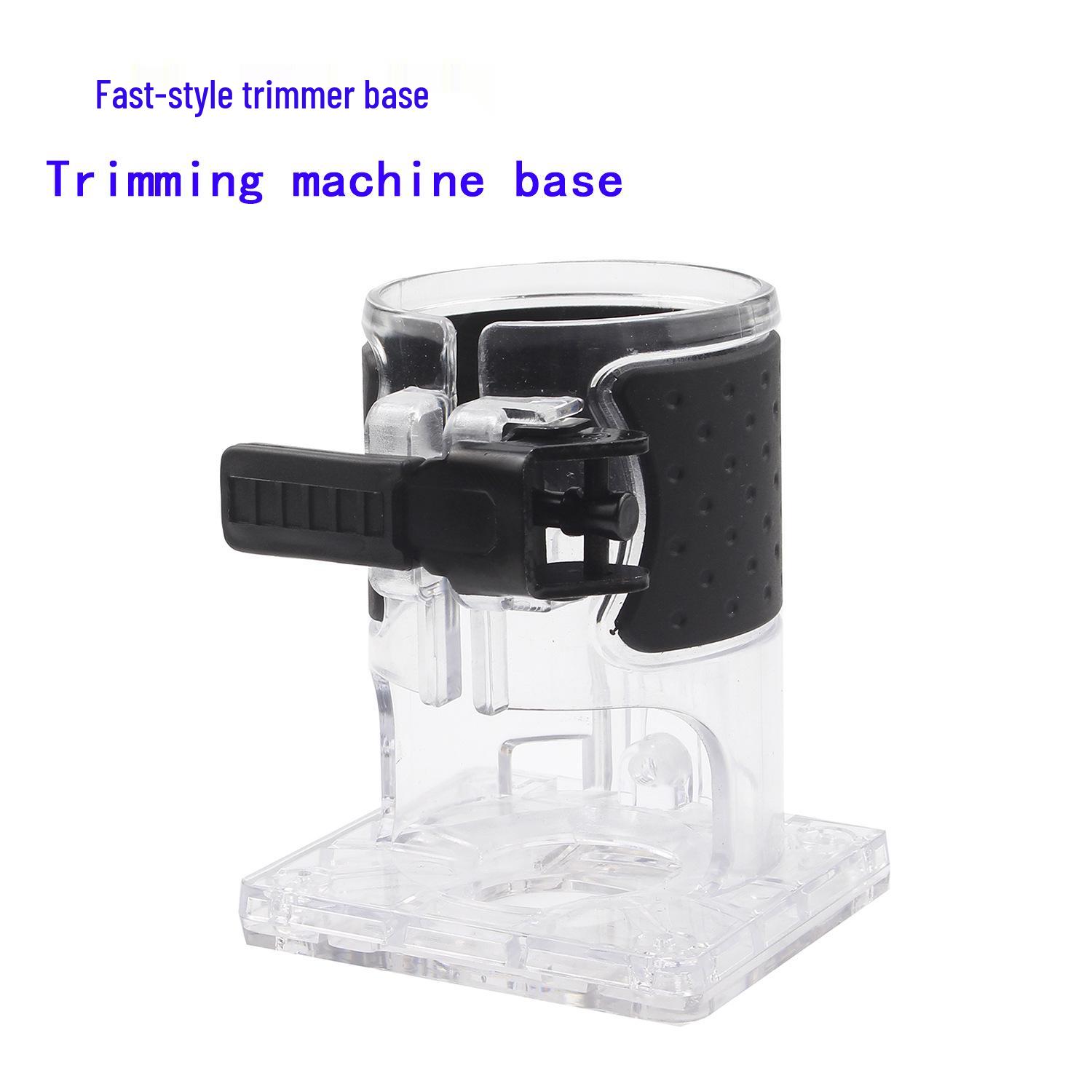 Quick-Release Transparent Electric Trimmer & Engraver Base with Plastic Cover