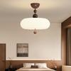 French Cream Bedroom Ceiling Lamp - Wabi-Sabi, Medieval Retro Design with Full-Spectrum Eye Protection