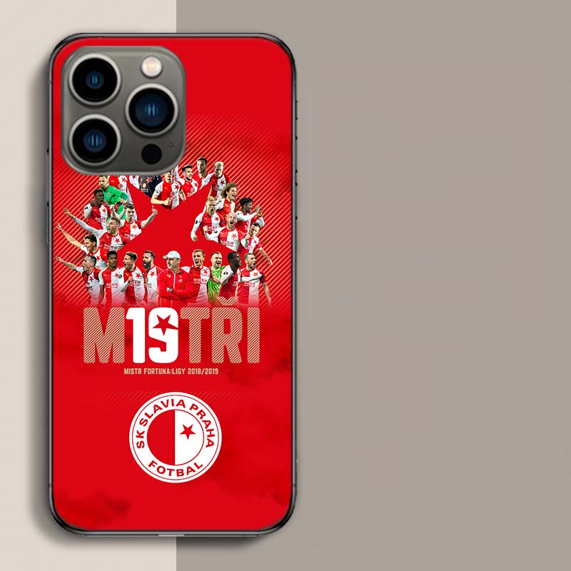 

Чехол для телефона SK Slavia Praha Чехия для Apple iPhone 16E 16 17 Pro Max Air 15 Pro 14 Plus 12 13 Mini Милый Fu iPhone 14(iPhone 13)