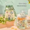 Large Capacity Cute Heat Resistant Straw Water Cup for Women and Kids